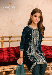Asim Jofa Velvet Kids Pret Ajkv-07 Embroidered Velvet 3 Pcs