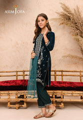 Asim Jofa Velvet Kids Pret Ajkv-07 Embroidered Velvet 3 Pcs