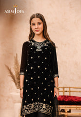 Asim Jofa Velvet Kids Pret Ajkv-01 Embroidered Velvet 3 Pcs