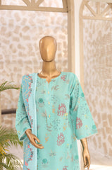 Oswah By Suntex Stitched 3 Piece Printed Lawn Suit-OS-2677