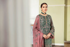 Safeera By Flossie Unstitched 3 Piece Formals Vol-09 Collection'2025-Smoke Pine