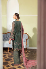 Safeera By Flossie Unstitched 3 Piece Formals Vol-09 Collection'2025-Smoke Pine