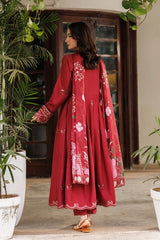Mistfall By Panache Apparel Stitched 2-3 Piece Emb Cotton Ramadan Edit Suit-Blush Reverie