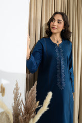 Mannat Clothing Stitched 2 Piece Spring Edit-Midnight