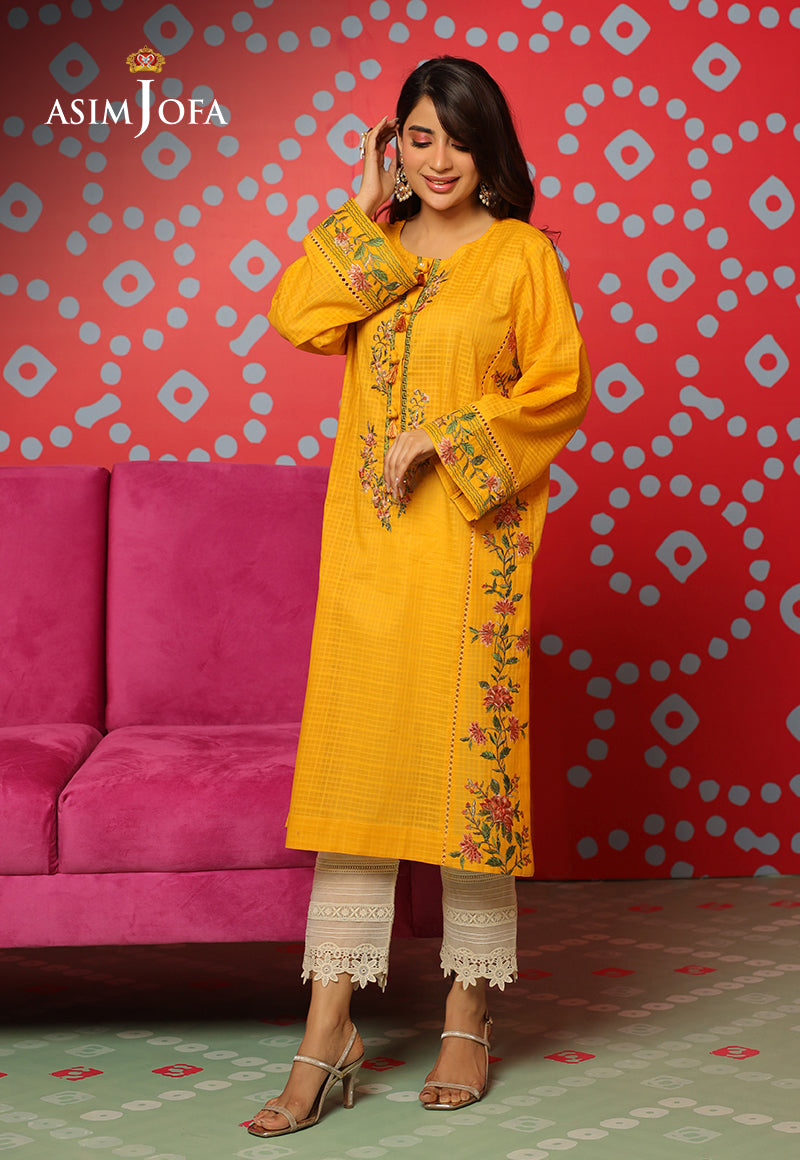 Asim Jofa Tara Sitara Ajtm-22 - 1 Pc Embroidered Self Jacquard 1 Pc