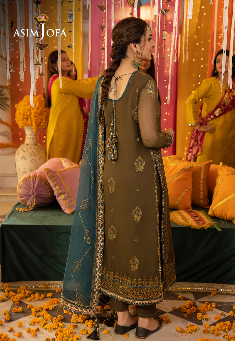 Asim Jofa Dastaan Ajda-16 Embroidered Chiffon 3 Pcs