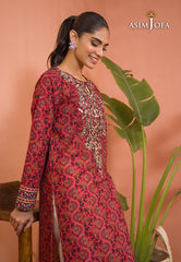 Asim Jofa Gul Rung Pret Collection Ajgr-04 Embroidered Cotton Silk 1 Pc