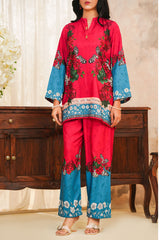 Hazel By Aizal Stitched Co Ords Slub Linen Winter Vol-02 Collection'2025-AHZL-03-Dark Pink