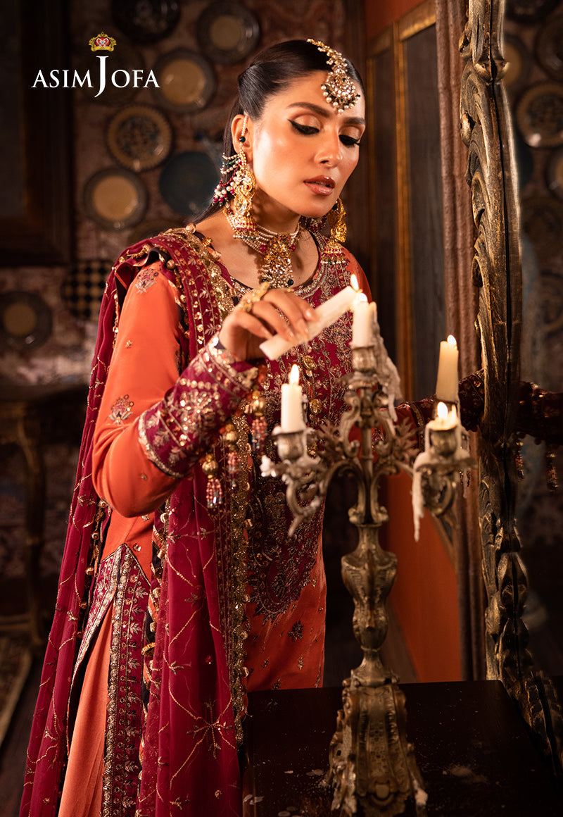 Asim Jofa Makhmal - Wedding Velvet Ajmm-01 Embroidered Velvet 3 Pcs