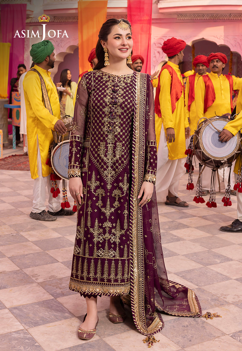 Asim Jofa Dastaan Ajda-03 Embroidered Chiffon 3 Pcs