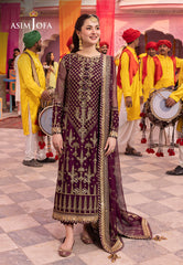 Asim Jofa Dastaan Ajda-03 Embroidered Chiffon 3 Pcs