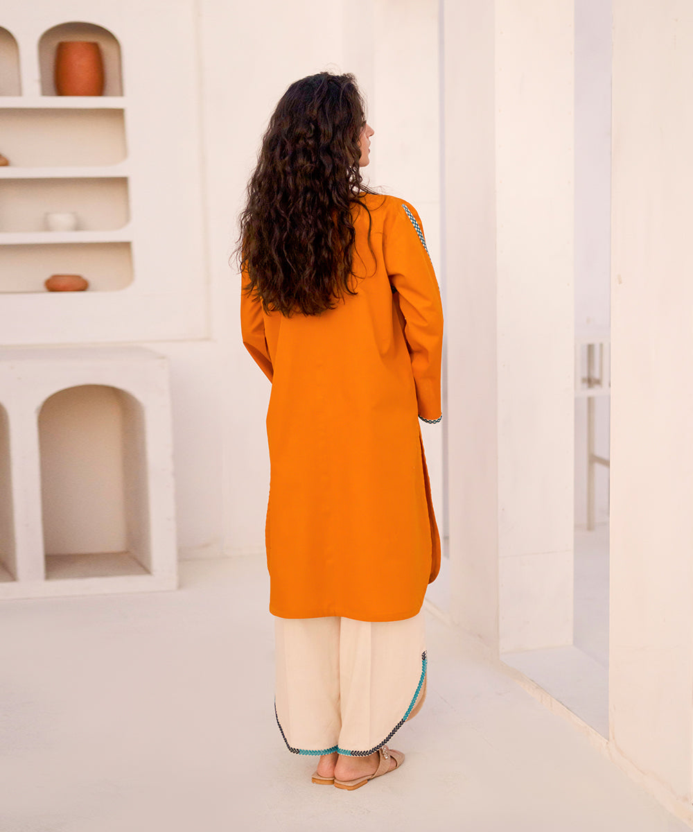 Dastoor By Kross Kulture Stitched 2Pc - Cotton Emb Suit