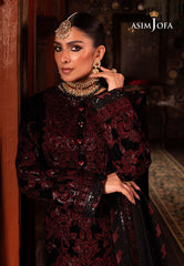 Asim Jofa Designers Limited Edition Ajmmd-12 Embroidered Velvet 3 Pcs