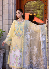 Bloom By Saira Shakira Unstitched 3 Piece Luxury Lawn Collection'2025-04-A-Lotus Reverie