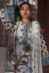 Elan Unstitched 3 Piece Luxury Lawn Collection'2025-04-B-Azureh