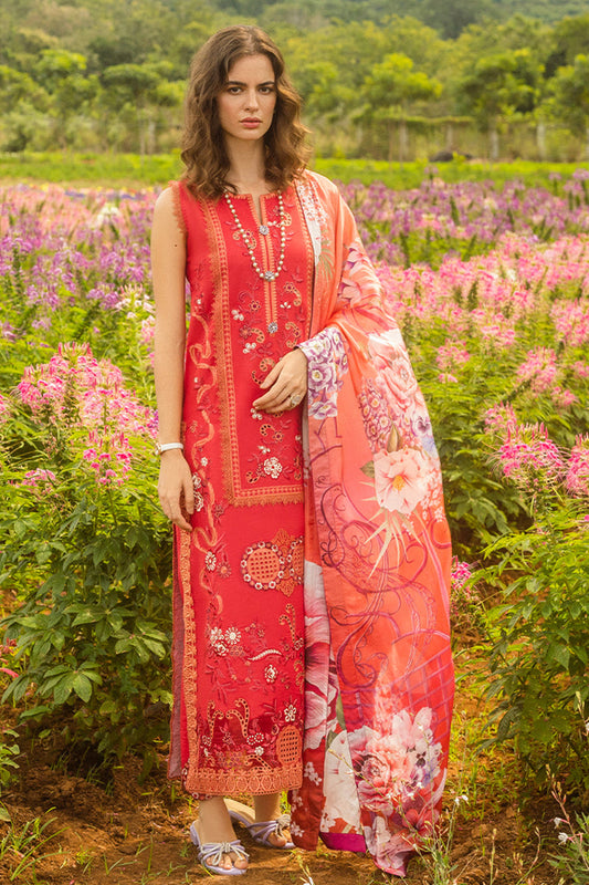 The Secret Garden Hemline By Mushq Unstitched 3 Piece Summer Collection'2025-04-B-Wanderlust Blooms