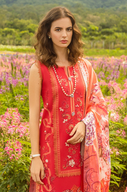 The Secret Garden Hemline By Mushq Unstitched 3 Piece Summer Collection'2025-04-B-Wanderlust Blooms