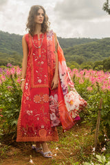 The Secret Garden Hemline By Mushq Unstitched 3 Piece Summer Collection'2025-04-B-Wanderlust Blooms