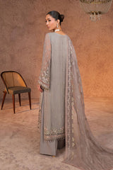 Lamisah Zebaish by Lavish Unstitched 3 Piece Luxury Chiffon Collection'2024-04-Fossil