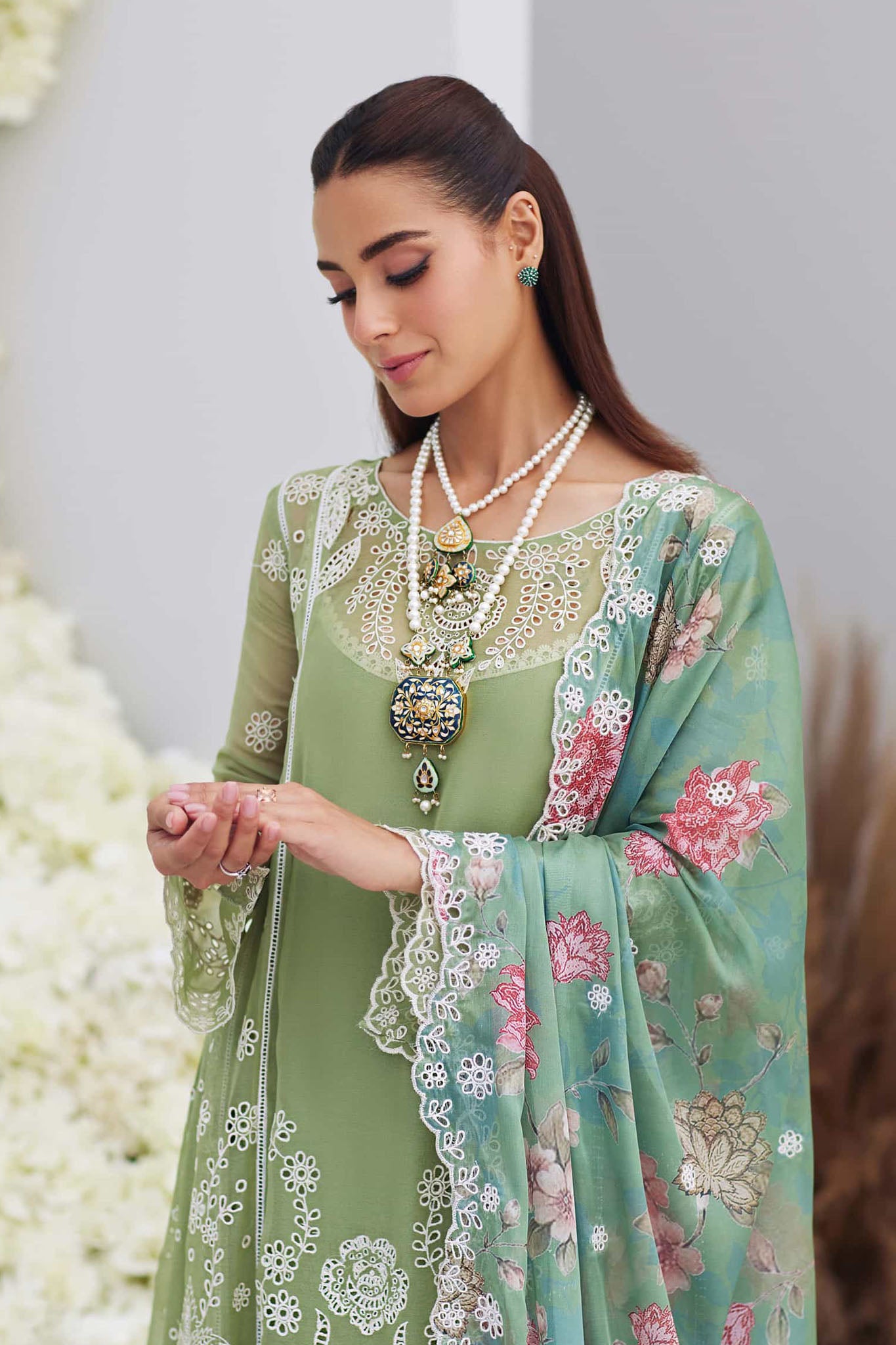 Mina Hasan Unstitched 3 Piece Luxury Formals Vol-01 Collection'2024-04-Noura