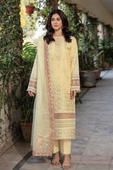 Bahar By Farasha Unstitched 3 Piece Emb Lawn Edit-II Collection-04-Vintage Bloom