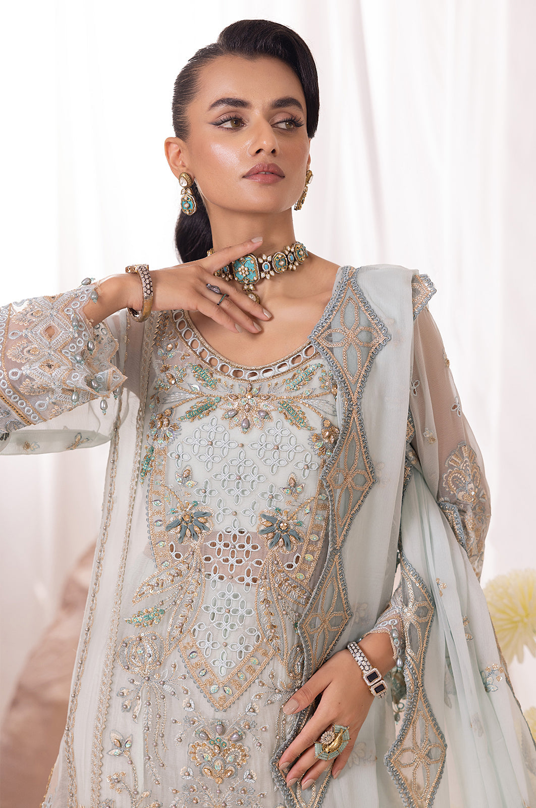 Aaraish By Diara Couture Stitched 3 Piece Formals Collection'2025-ASMAA - SF-13