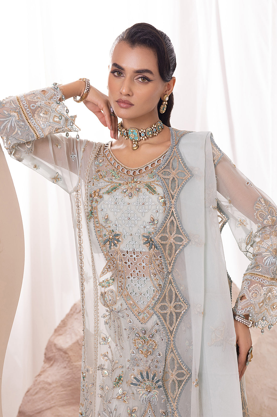 Aaraish By Diara Couture Stitched 3 Piece Formals Collection'2025-ASMAA - SF-13