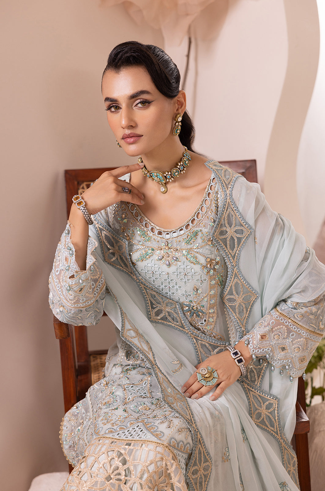 Aaraish By Diara Couture Stitched 3 Piece Formals Collection'2025-ASMAA - SF-13