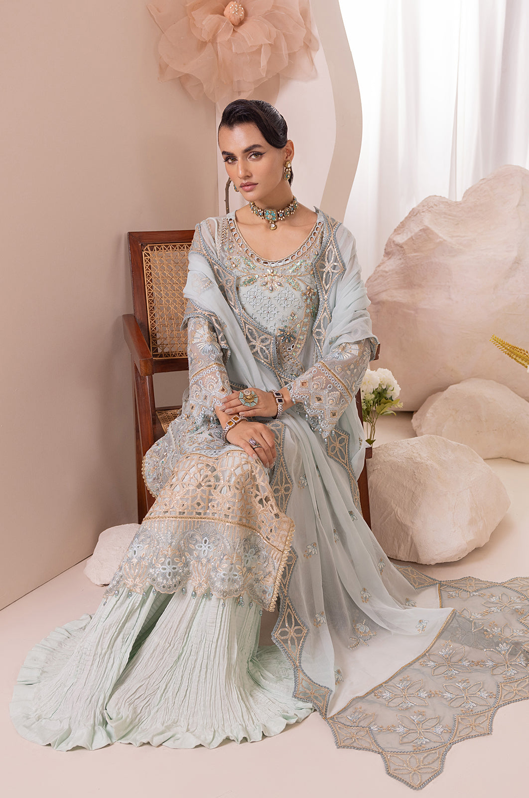 Aaraish By Diara Couture Stitched 3 Piece Formals Collection'2025-ASMAA - SF-13