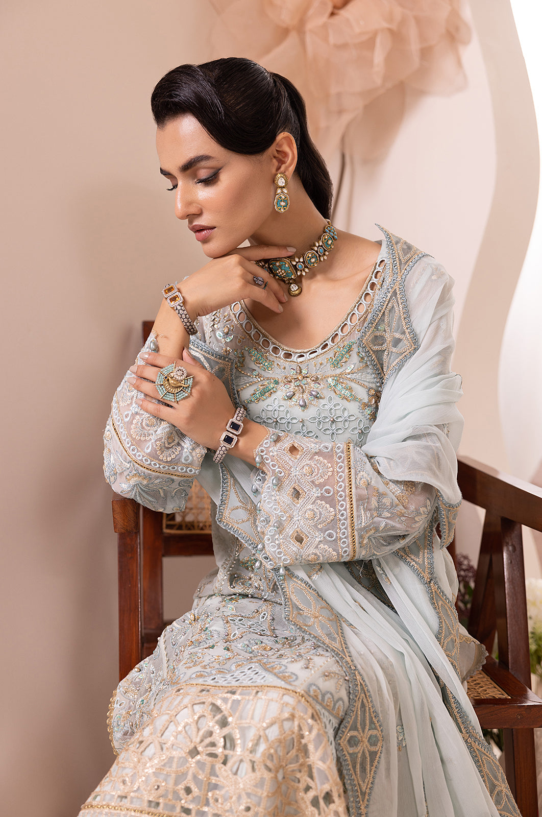 Aaraish By Diara Couture Stitched 3 Piece Formals Collection'2025-ASMAA - SF-13