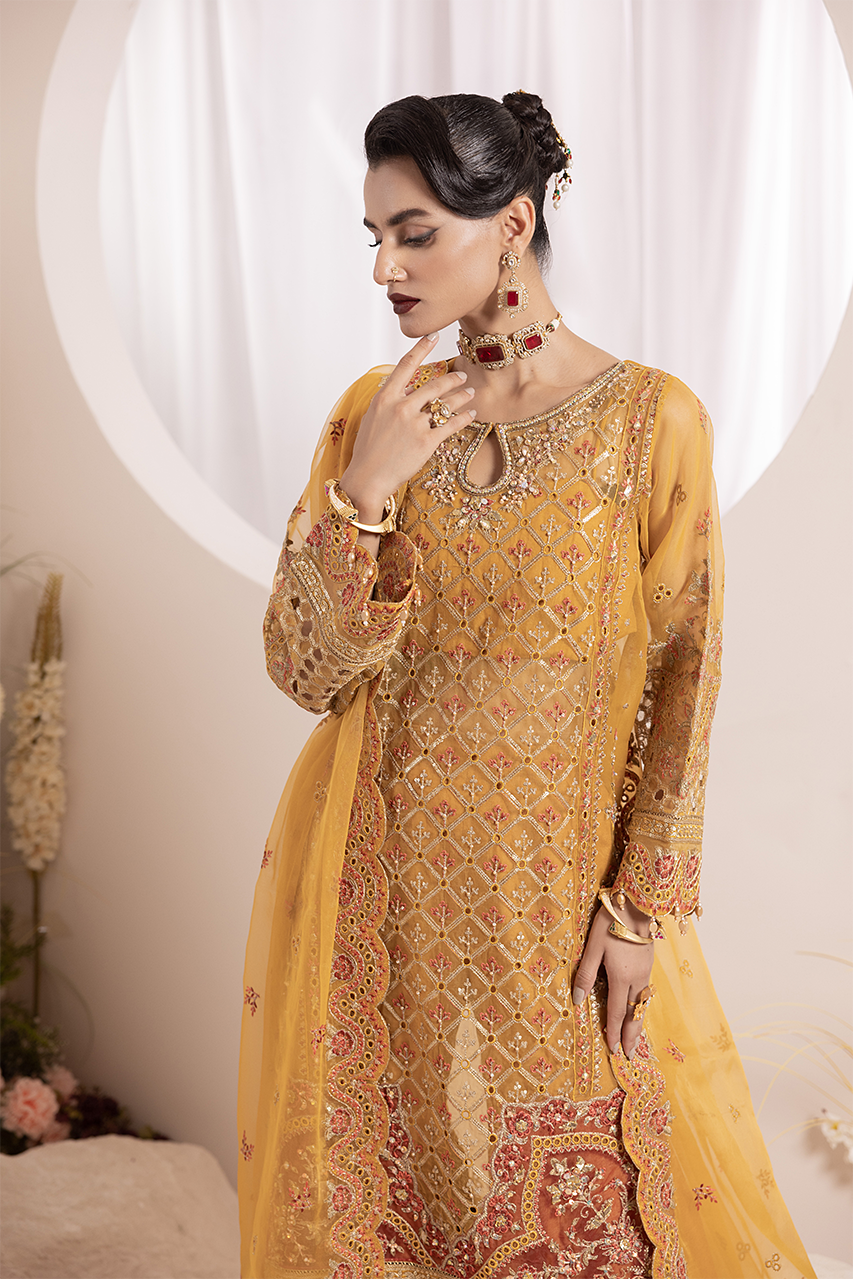 Aaraish By Diara Couture Stitched 3 Piece Formals Collection'2025-ZAFIA - US-646