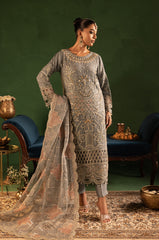 Tabeer By Diara Couture Stitched 3 Piece Formals Collection'2025-SALEHA - SF-09 - GREY