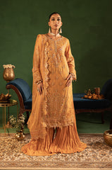 Aaraish By Diara Couture Stitched 3 Piece Formals Collection'2025-HAYA - SF-15 - MUSTARD