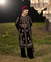 Makhmal By Mazil Stitched 3 Piece Formals Suit-Swabi
