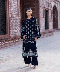 Makhmal By Mazil Stitched 3 Piece Formals Suit-Maisu