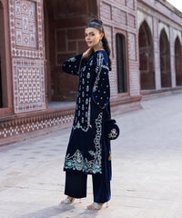 Makhmal By Mazil Stitched 3 Piece Formals Suit-Maisu
