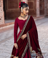 Makhmal By Mazil Shawl Collection'2026-Lotus