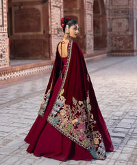 Makhmal By Mazil Stitched 3 Piece Formals Suit-Nirmila Pishwas