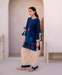 Dastoor By Kross Kulture Stitched 2Pc - Cottom Emb Suit