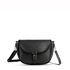 Imperial Crocodile Black women's crossbody bag in black by Bag X