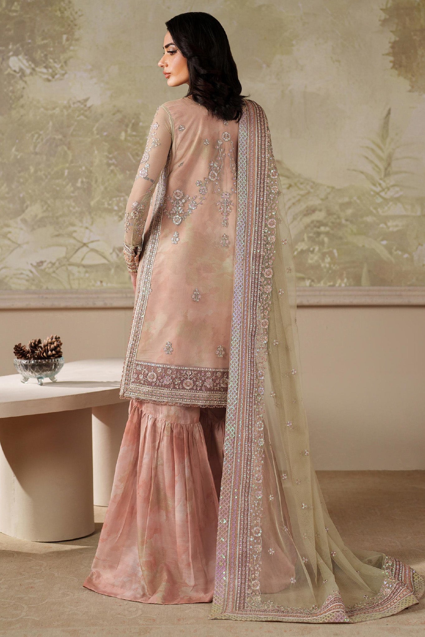 Zaneera by Zarif Unstitched 3 Piece Printed & Emb Formals Collection'2025-Zrf-Zpe-04-Seriyah