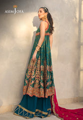 Asim Jofa Limited Edition Vol-1 2021 Ajle-03 Embroidered Cotton Net-Silk 3 Pcs