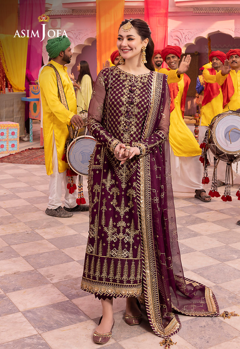 Asim Jofa Dastaan Ajda-03 Embroidered Chiffon 3 Pcs