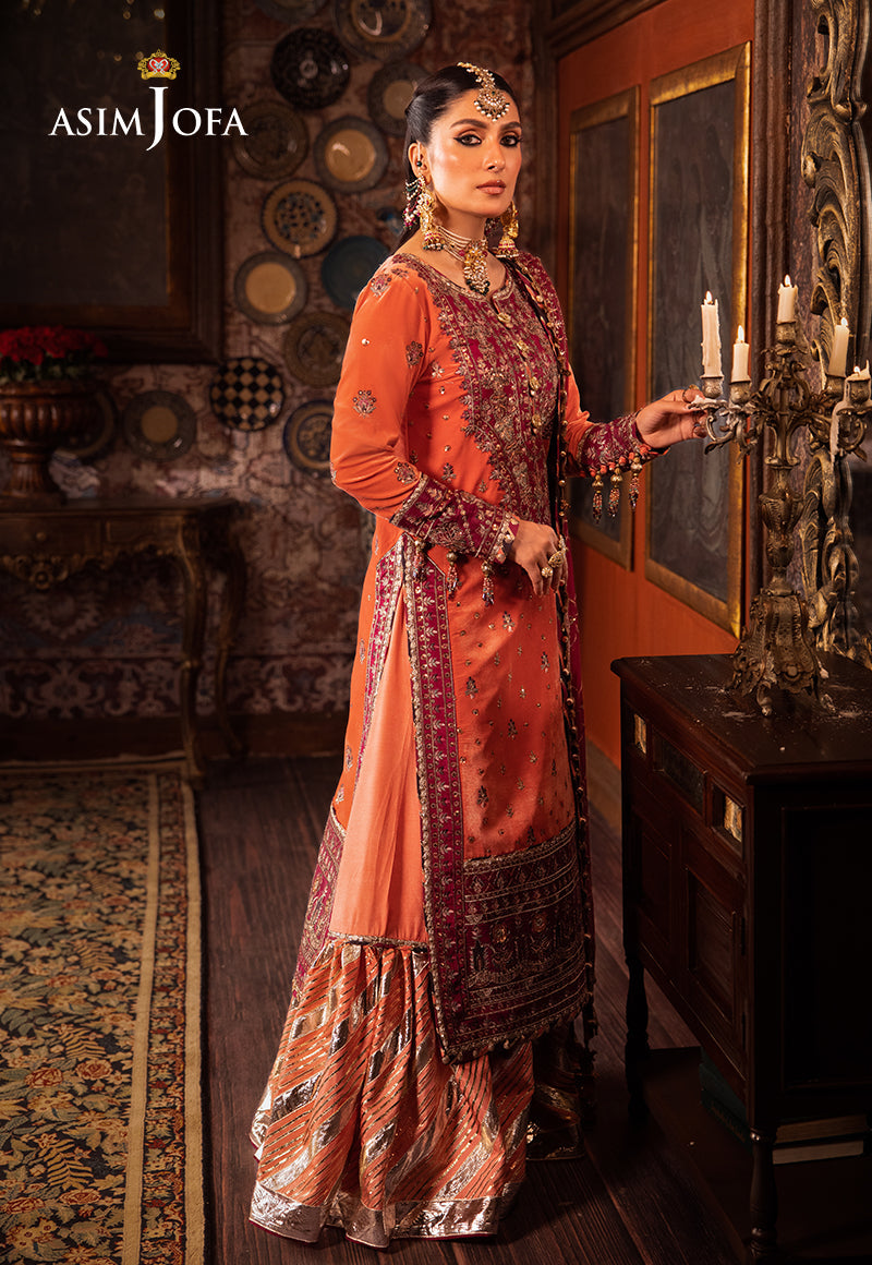 Asim Jofa Makhmal - Wedding Velvet Ajmm-01 Embroidered Velvet 3 Pcs