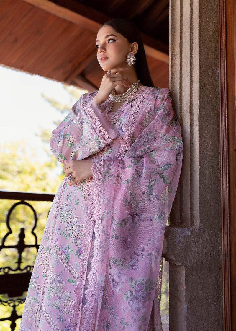 Bloom By Saira Shakira Unstitched 3 Piece Luxury Lawn Collection'2025-05-A-Celestial Breeze