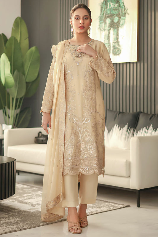 Mushq By Azmeerah Stitched 3 Piece Luxury Chiffon Pret Collection-05-Amore