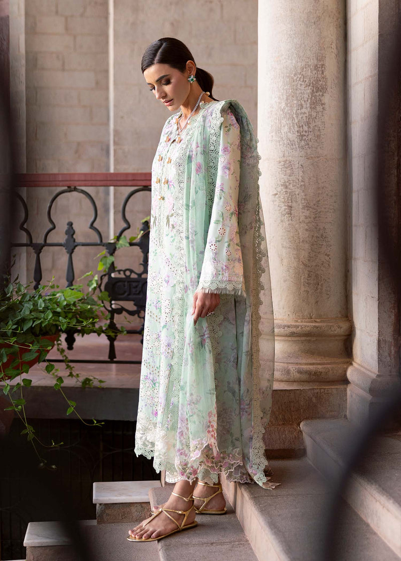 Bloom By Saira Shakira Unstitched 3 Piece Luxury Lawn Collection'2025-05-B-Celestial Breeze