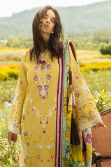 The Secret Garden Hemline By Mushq Unstitched 3 Piece Summer Collection'2025-05-B-Faded Sunflower