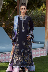 Wes By Farah Talib Aziz Unstitched 3 Piece Luxury Summer Collection-05-Belle Black