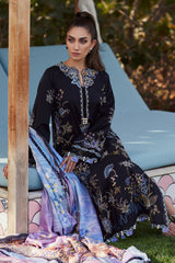 Wes By Farah Talib Aziz Unstitched 3 Piece Luxury Summer Collection-05-Belle Black